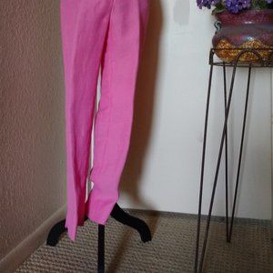 Dana Buchman pink linen pants
